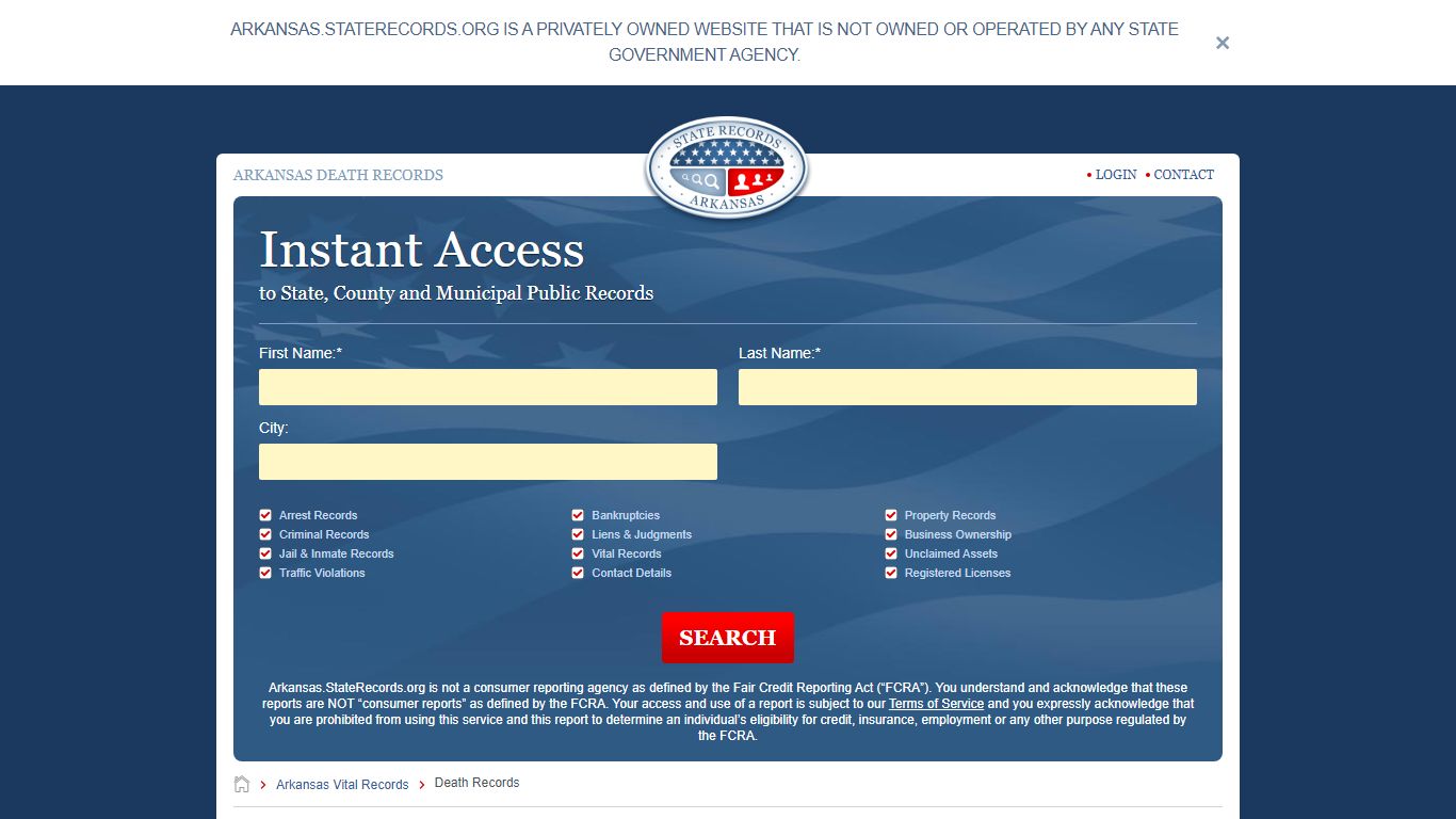 How to Find Arkansas Death Records | StateRecords.org